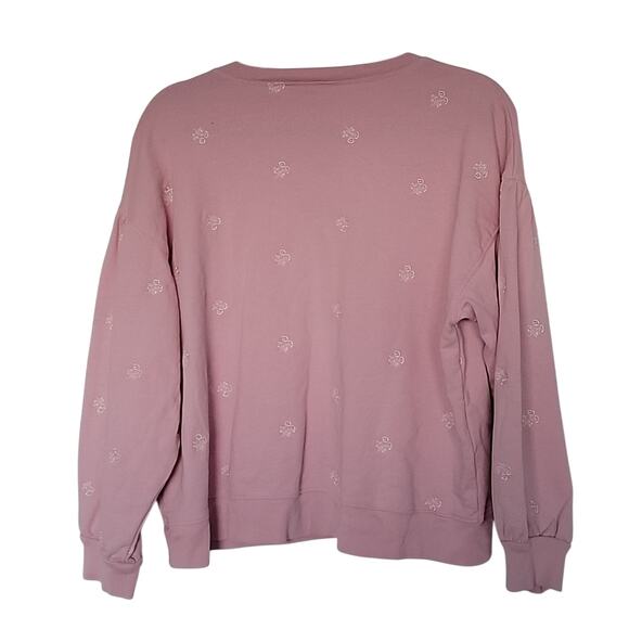 Draper James Pink V-Neck Sweatshirt - Picture 3 of 8